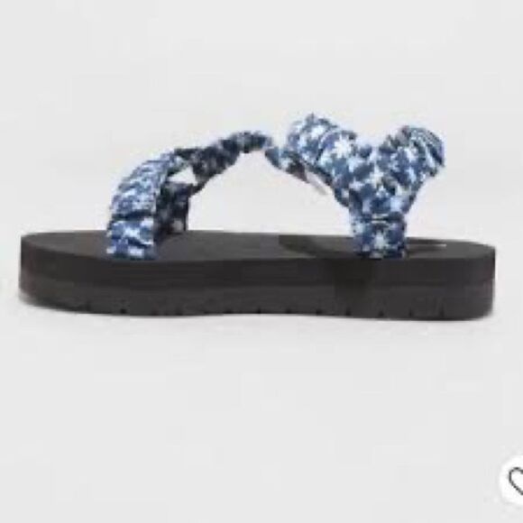 ⭐️nwt Universal Thread Floris Platform Sport Blue Sandals⭐️ - Picture 3 of 6